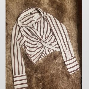 Long sleeve crop top